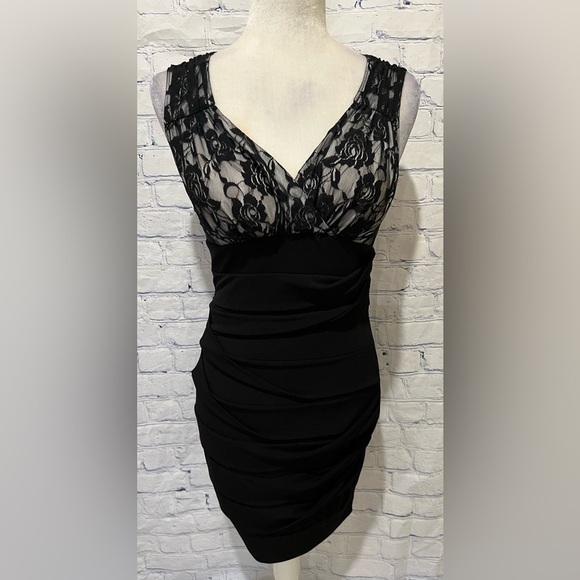 Ruby Rox Lace Black Dress Size Medium - Picture 1 of 7